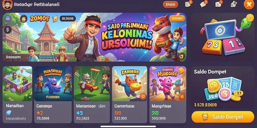 Tampilan awal permainan yang menawan.