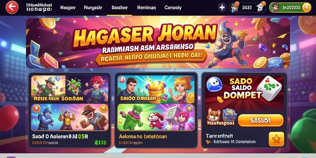 Tampilan awal game yang memukau dan menarik perhatian.