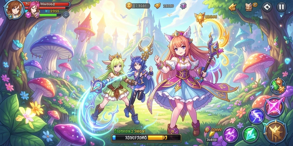 Tampilan antarmuka game AFK77 yang menarik.