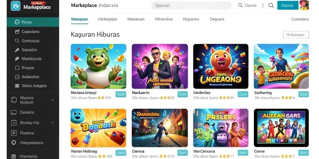 Tampilan antarmuka yang menarik dan mudah digunakan.