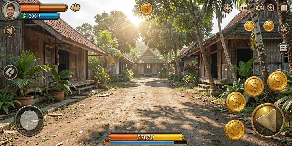 Menampilkan grafis yang memukau dan penuh warna.