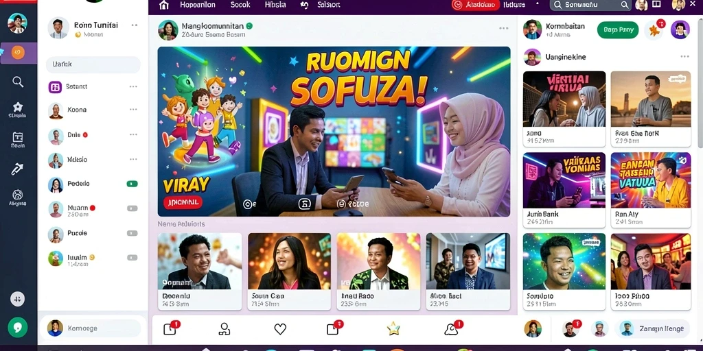 Tampilan awal aplikasi yang menarik dan user-friendly.