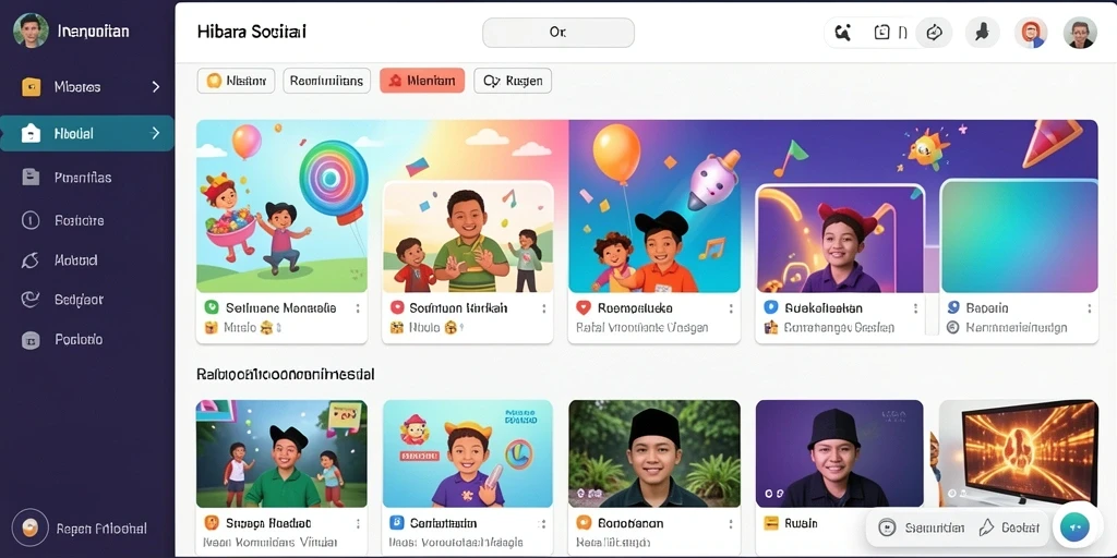 Tampilan antarmuka yang modern dan menarik.